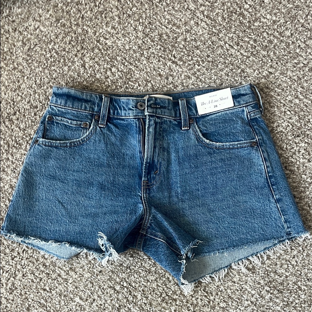 Abercrombie Women’s Blue Denim Cutoff Shorts